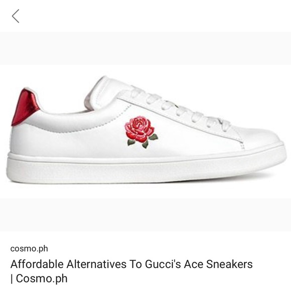 white rose shoes